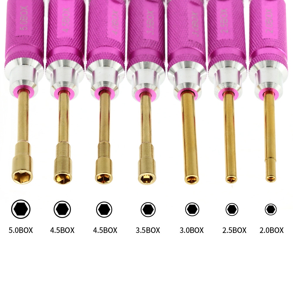 Rc Hobbyking - 7 Uds tuerca hexagonal llave tornillo