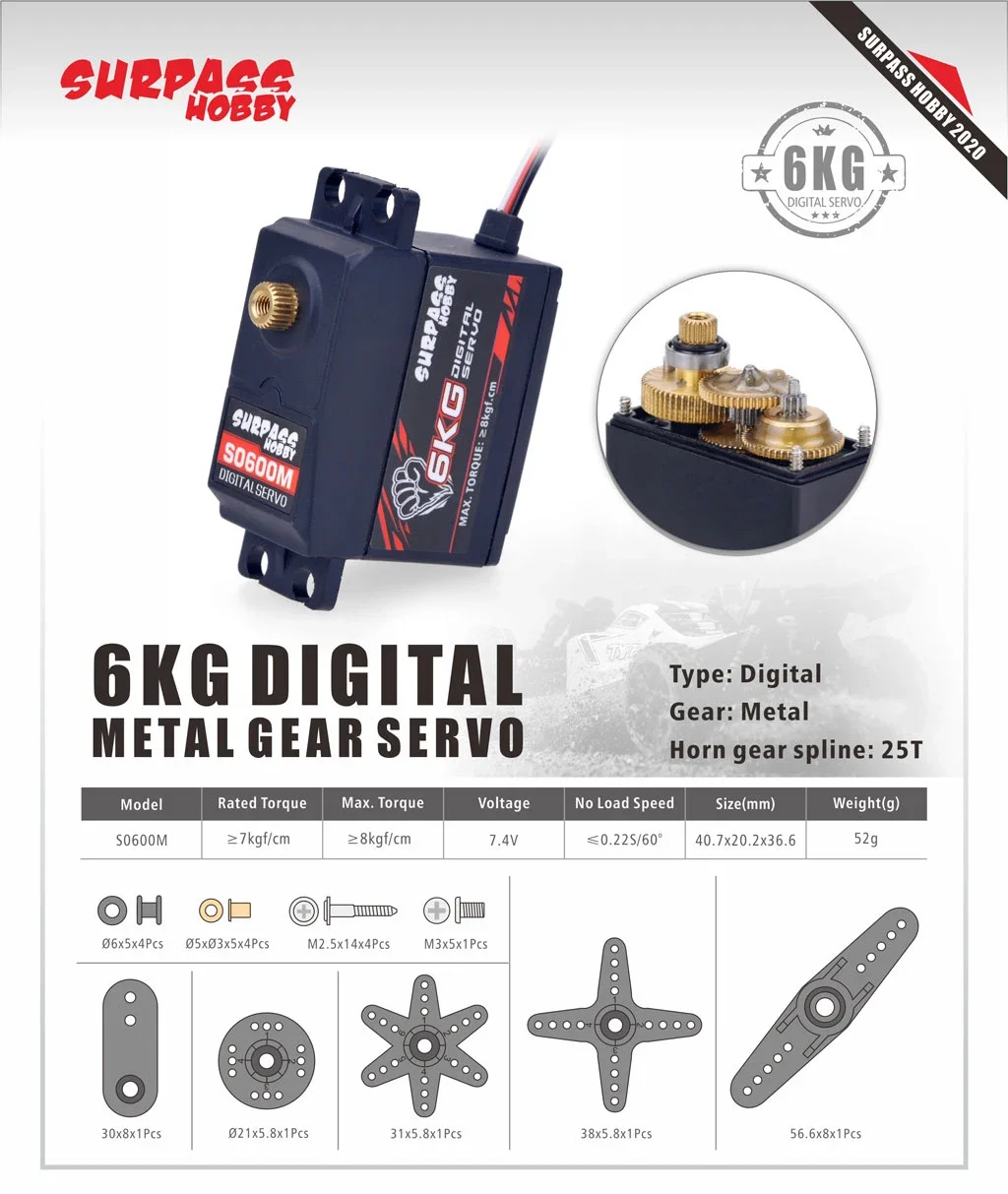 Servo Digital Impermeable Surp - Rc Hobbyking reseña y precio