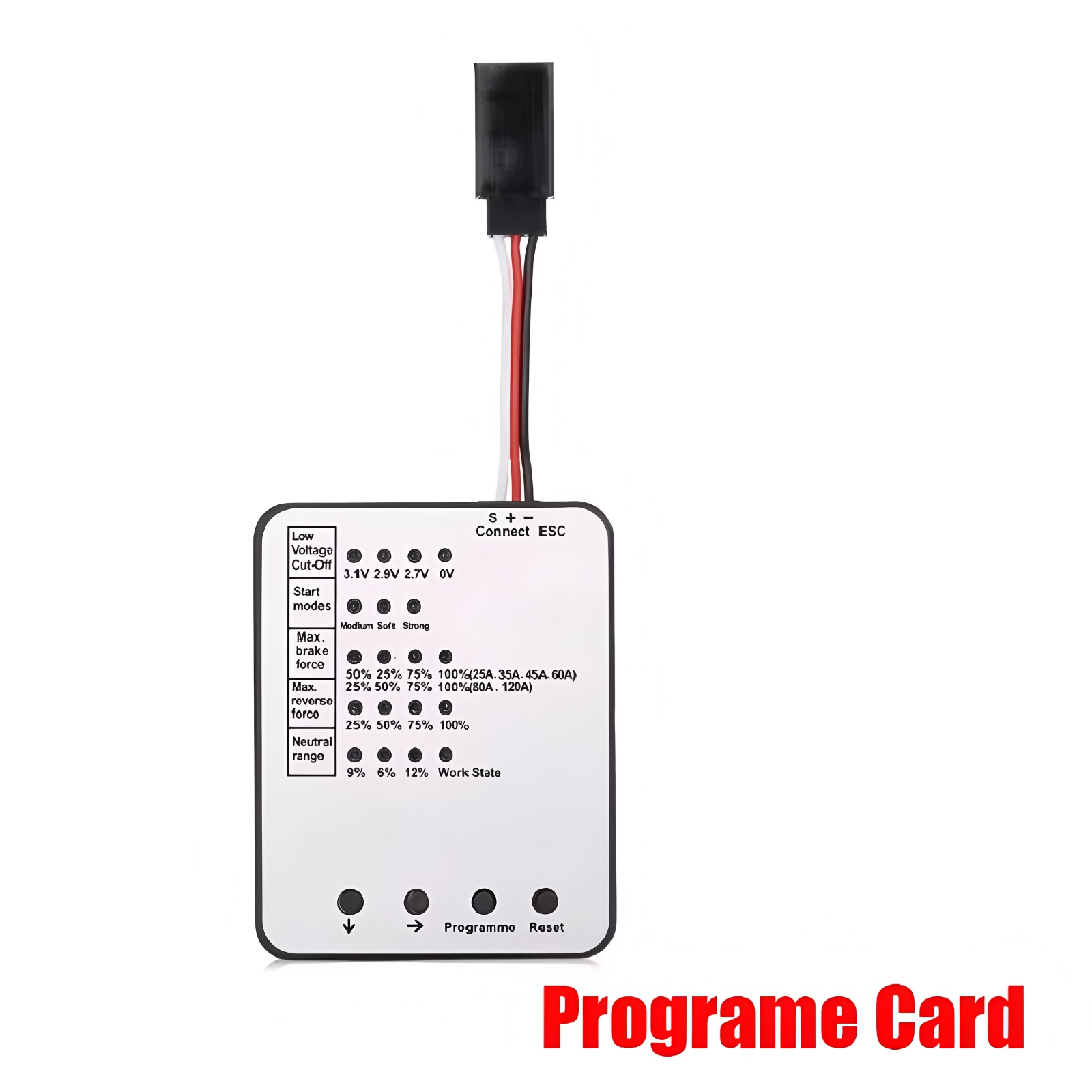 Tarjeta de programación LED Su - Rc Hobbyking reseña y precio